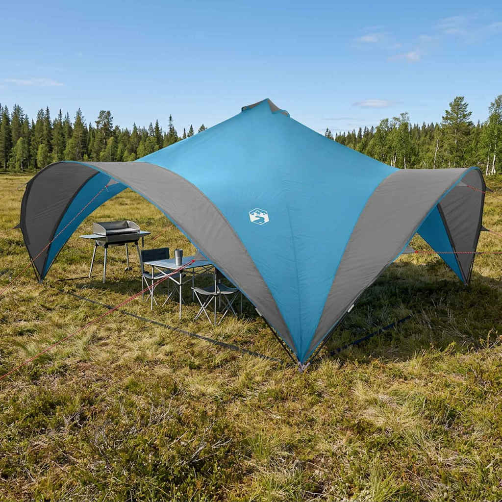 vidaXL Partytent met dak Groen 500 x 500 x 350 cm Polyester en staal
