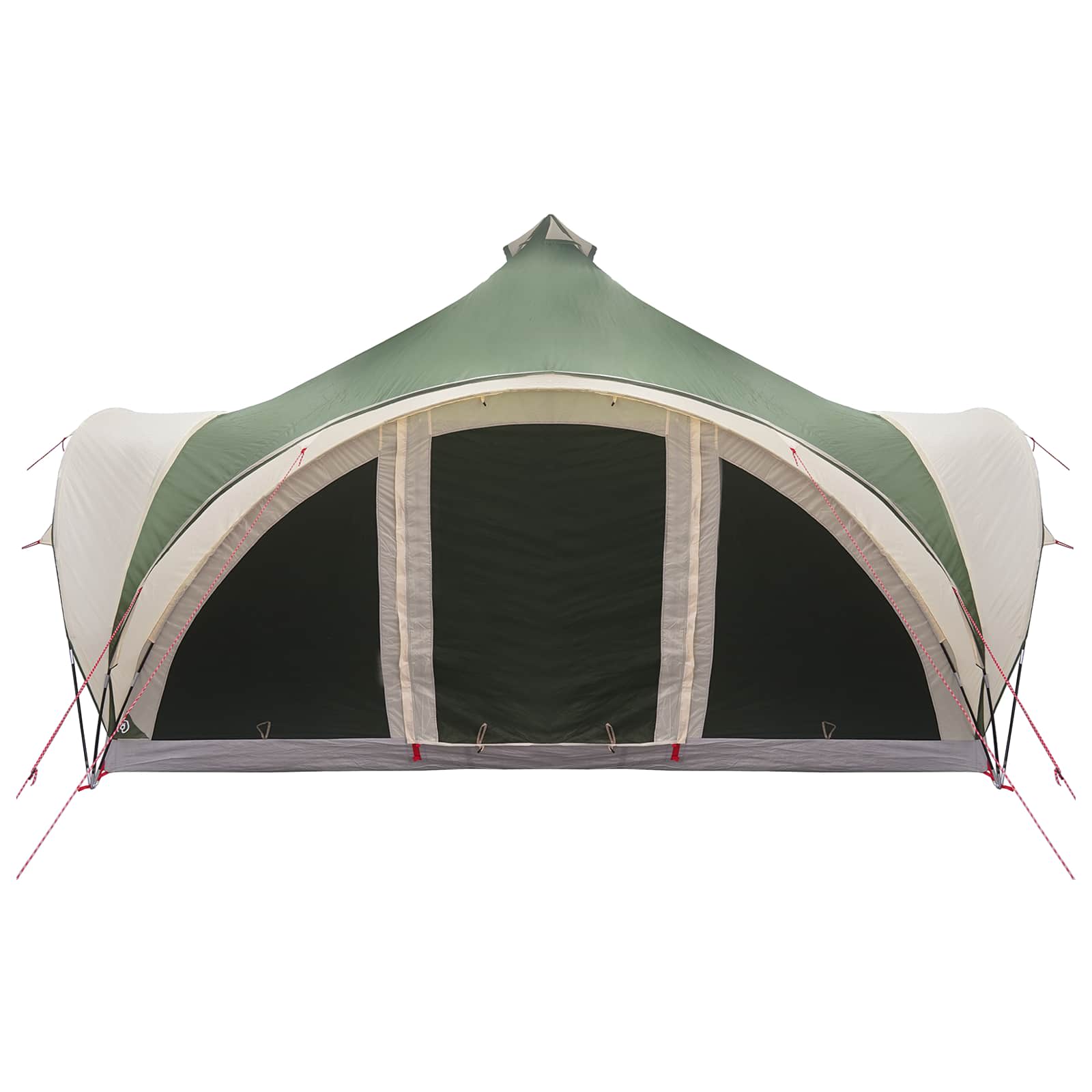 vidaXL Tipi Tent met dak Groen 18-Persoon Polyester en staal