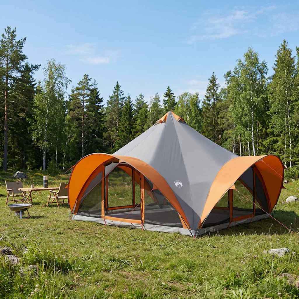 vidaXL Tipi Tent met dak Groen 18-Persoon Polyester en staal