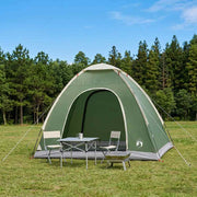 vidaXL Kamperen tent met dak met luchtopening Groen 190 x 140 x 105 cm