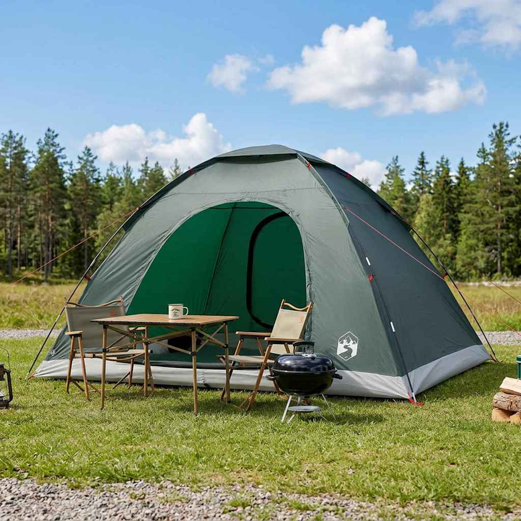 vidaXL Kamperen tent met dak met luchtopening Groen 190 x 140 x 105 cm