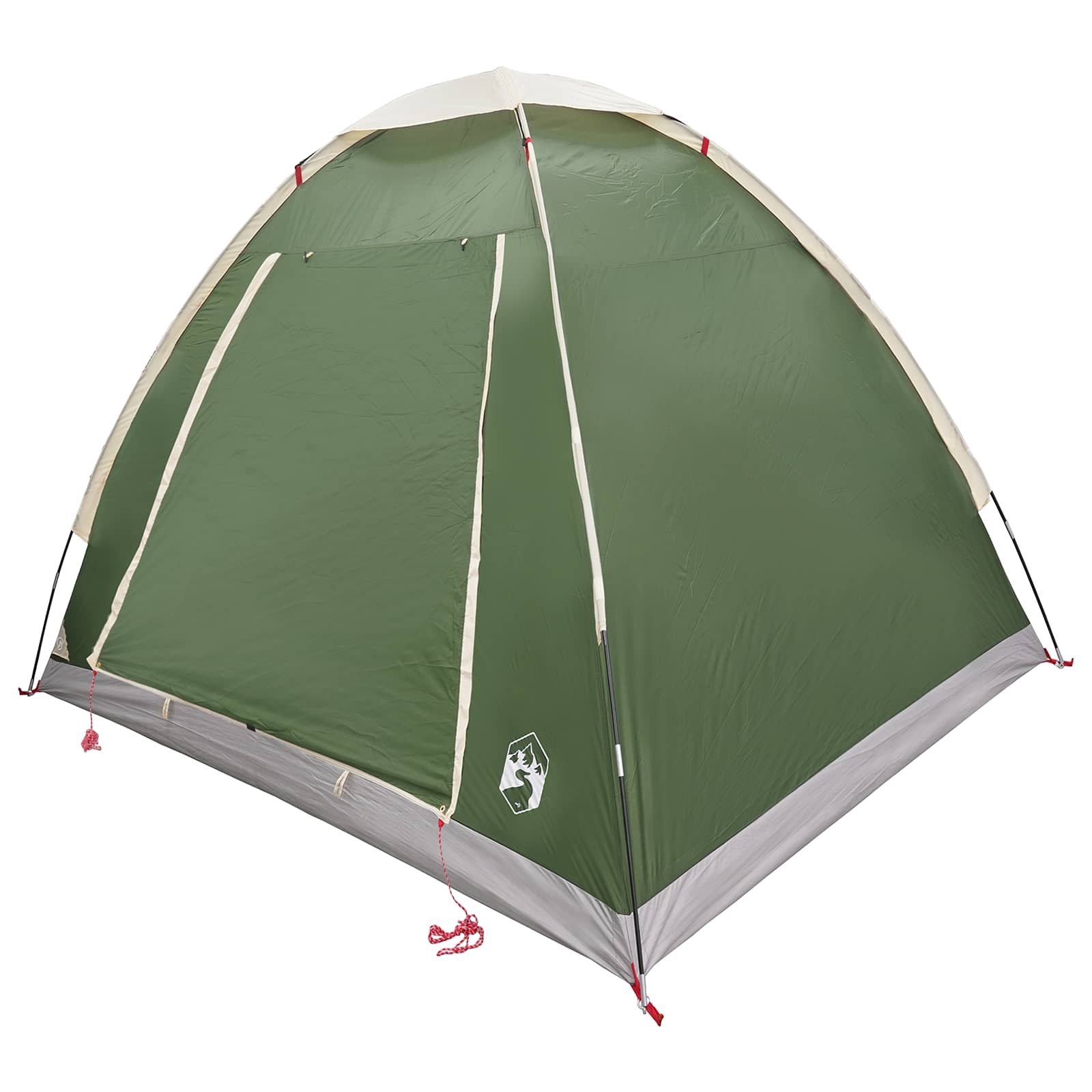 vidaXL Kamperen tent met dak Groen 2-persoons Polyester en staal