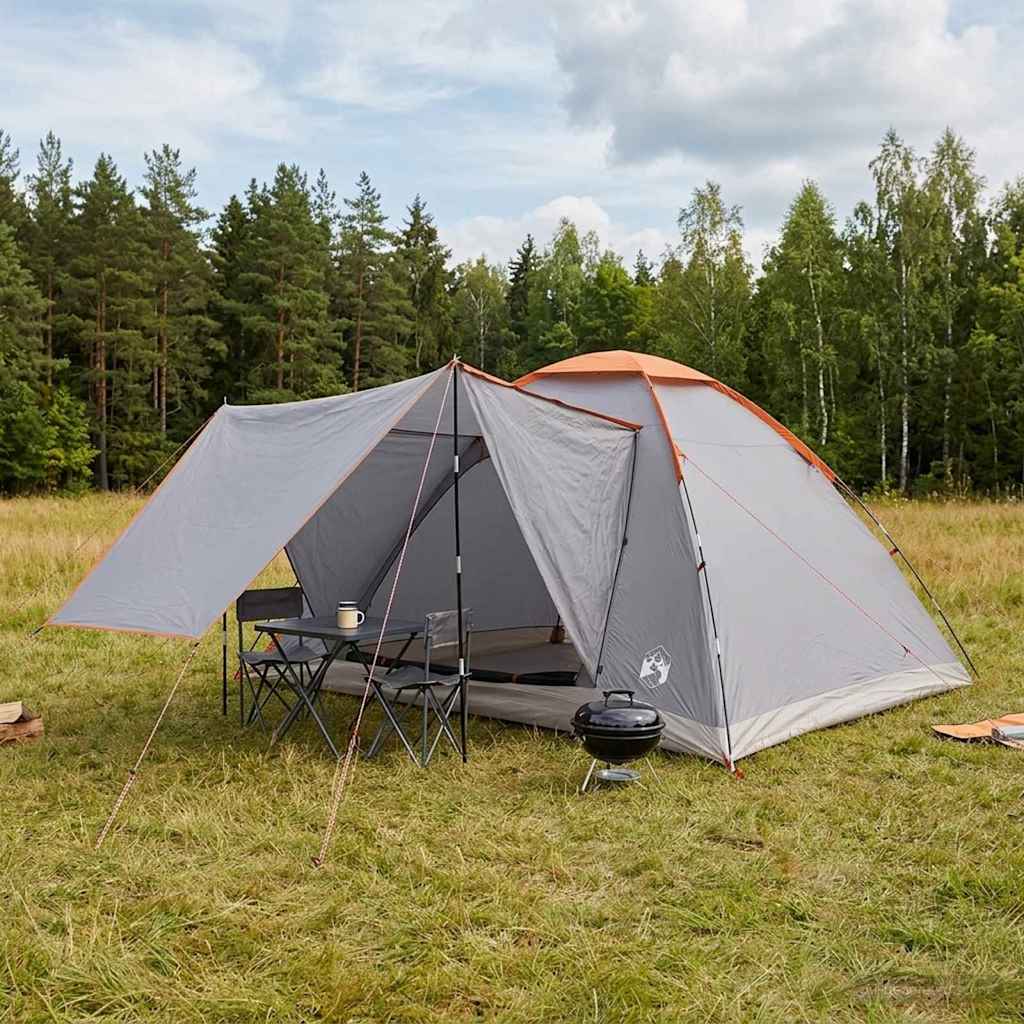 vidaXL Kamperen tent met dak Groen 2-persoons Polyester en staal