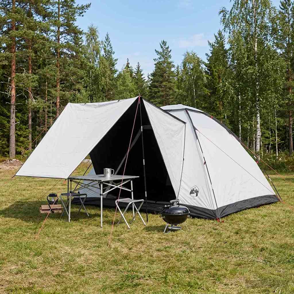 vidaXL Kamperen tent met dak Groen 2-persoons Polyester en staal