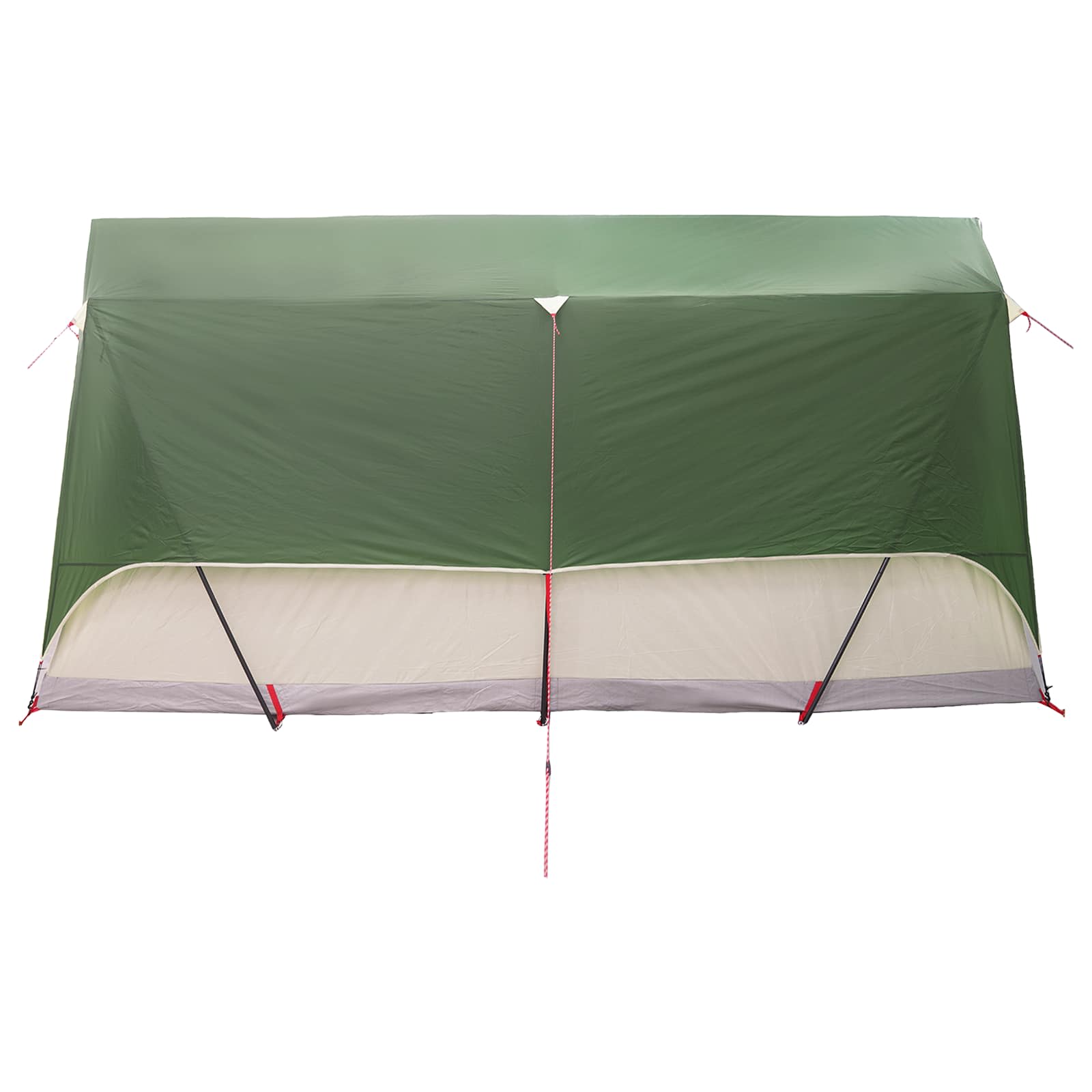 vidaXL Tunneltent met dak Groen 8-persoons Polyester en staal