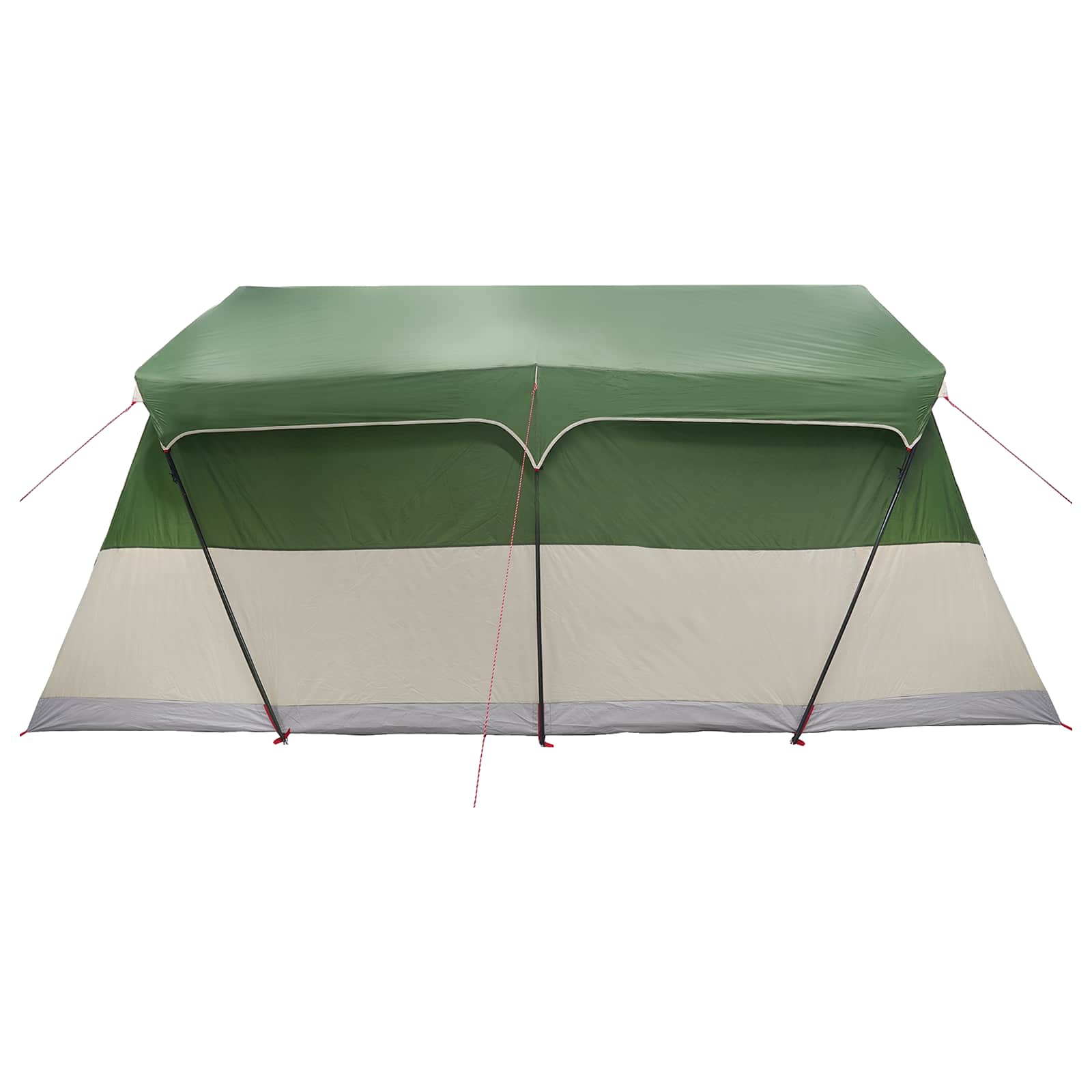 vidaXL Gezinstent met dak Groen 487 x 340 x 216 cm Polyester en staal