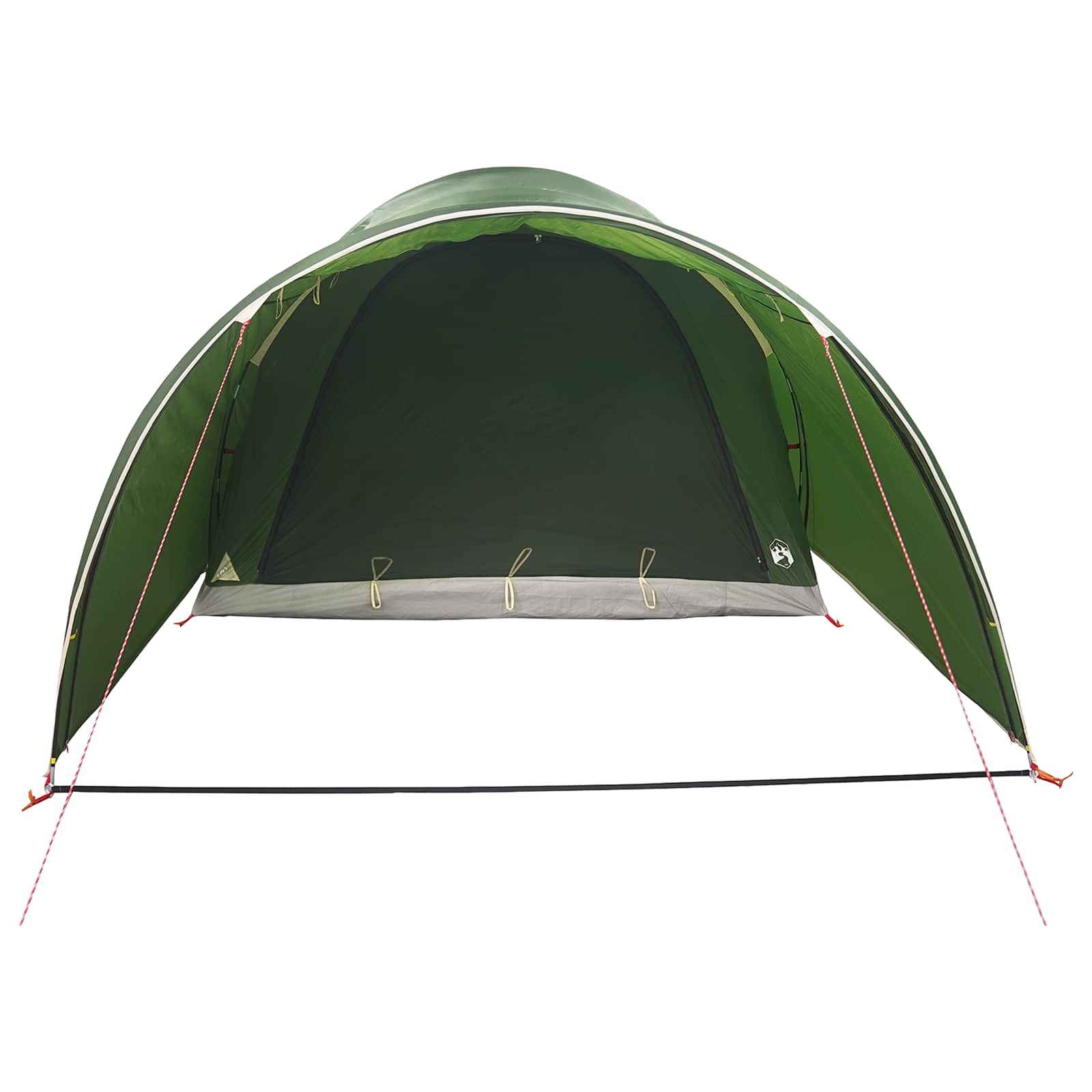 vidaXL Tunneltent met dak Groen 370 x 275 x 210 cm Polyester en staal