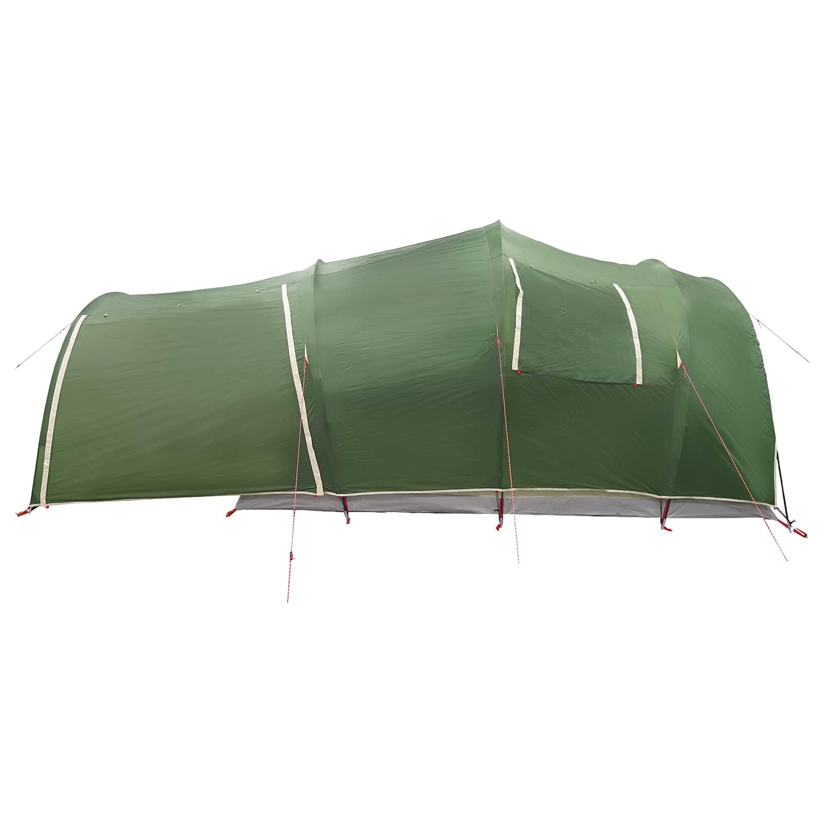 vidaXL Tunneltent met dak Groen 370 x 275 x 210 cm Polyester en staal