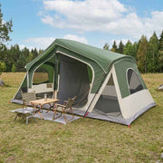 vidaXL Huisje Tent met dak Groen 480 x 273 x 205 cm Polyester en staal