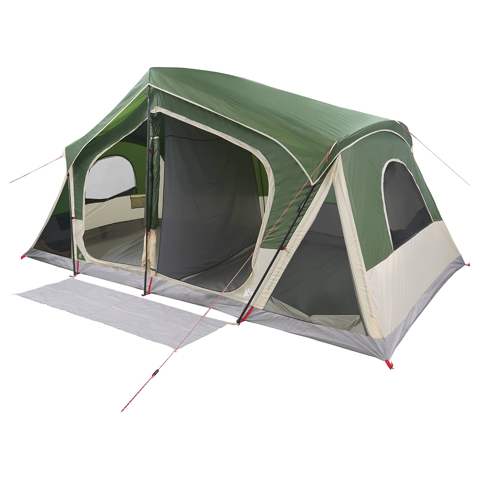 vidaXL Huisje Tent met dak Groen 480 x 273 x 205 cm Polyester en staal