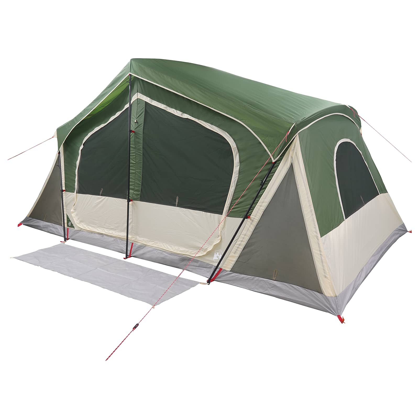 vidaXL Huisje Tent met dak Groen 480 x 273 x 205 cm Polyester en staal