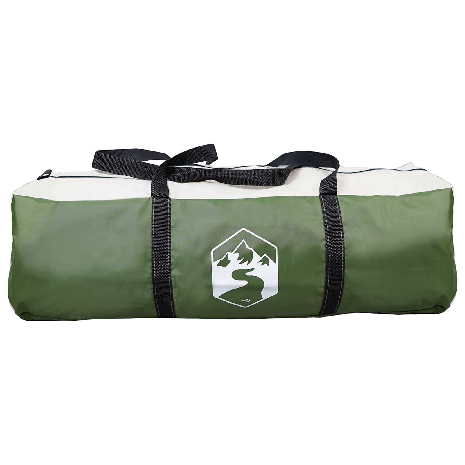 vidaXL Huisje Tent met dak Groen 480 x 273 x 205 cm Polyester en staal