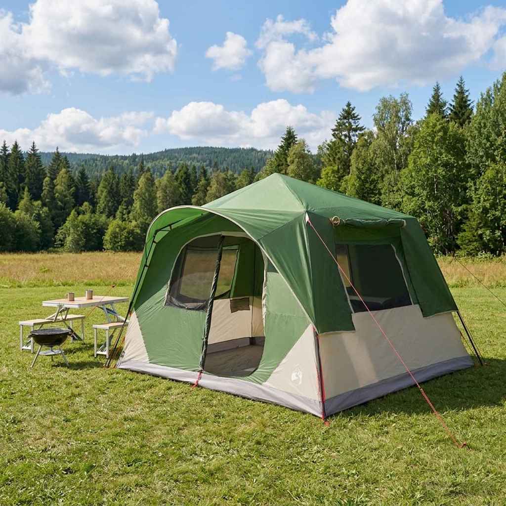vidaXL Directe Tent Groen 365 x 380 x 200 cm Polyester en staal
