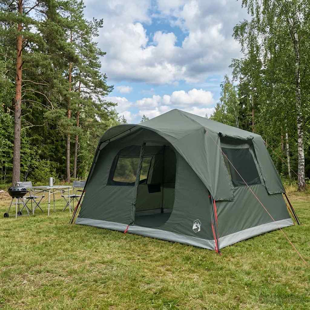 vidaXL Directe Tent Groen 365 x 380 x 200 cm Polyester en staal