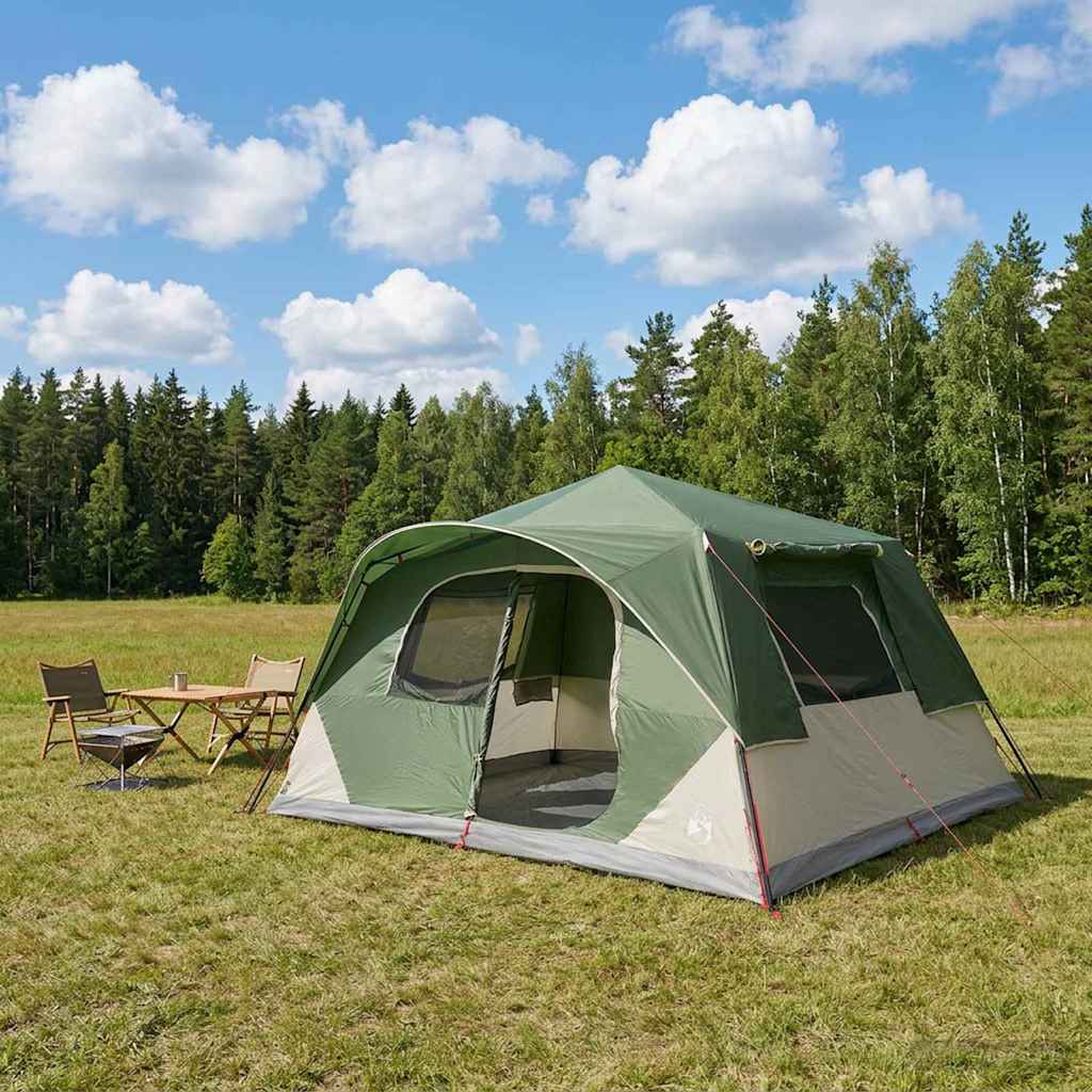 vidaXL Directe Tent Groen 365 x 380 x 200 cm Polyester en staal