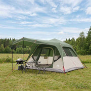 vidaXL Gezinstent met dak Groen 305 x 275 x 190 cm Polyester en staal