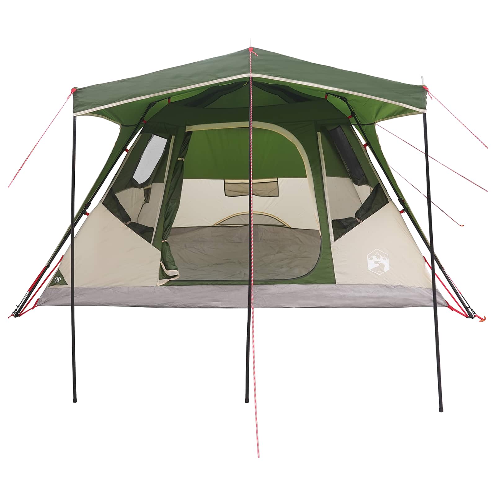 vidaXL Gezinstent met dak Groen 305 x 275 x 190 cm Polyester en staal