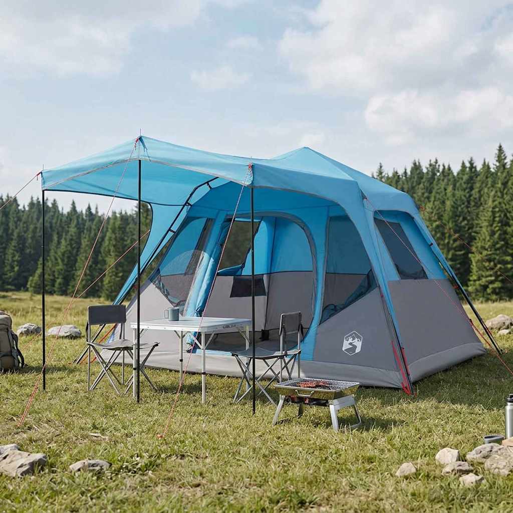 vidaXL Gezinstent met dak Groen 305 x 275 x 190 cm Polyester en staal