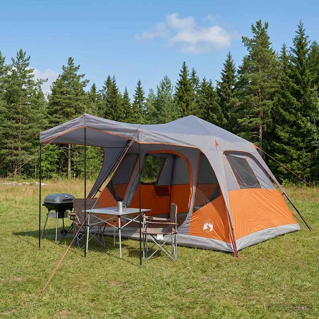 vidaXL Gezinstent met dak Groen 305 x 275 x 190 cm Polyester en staal