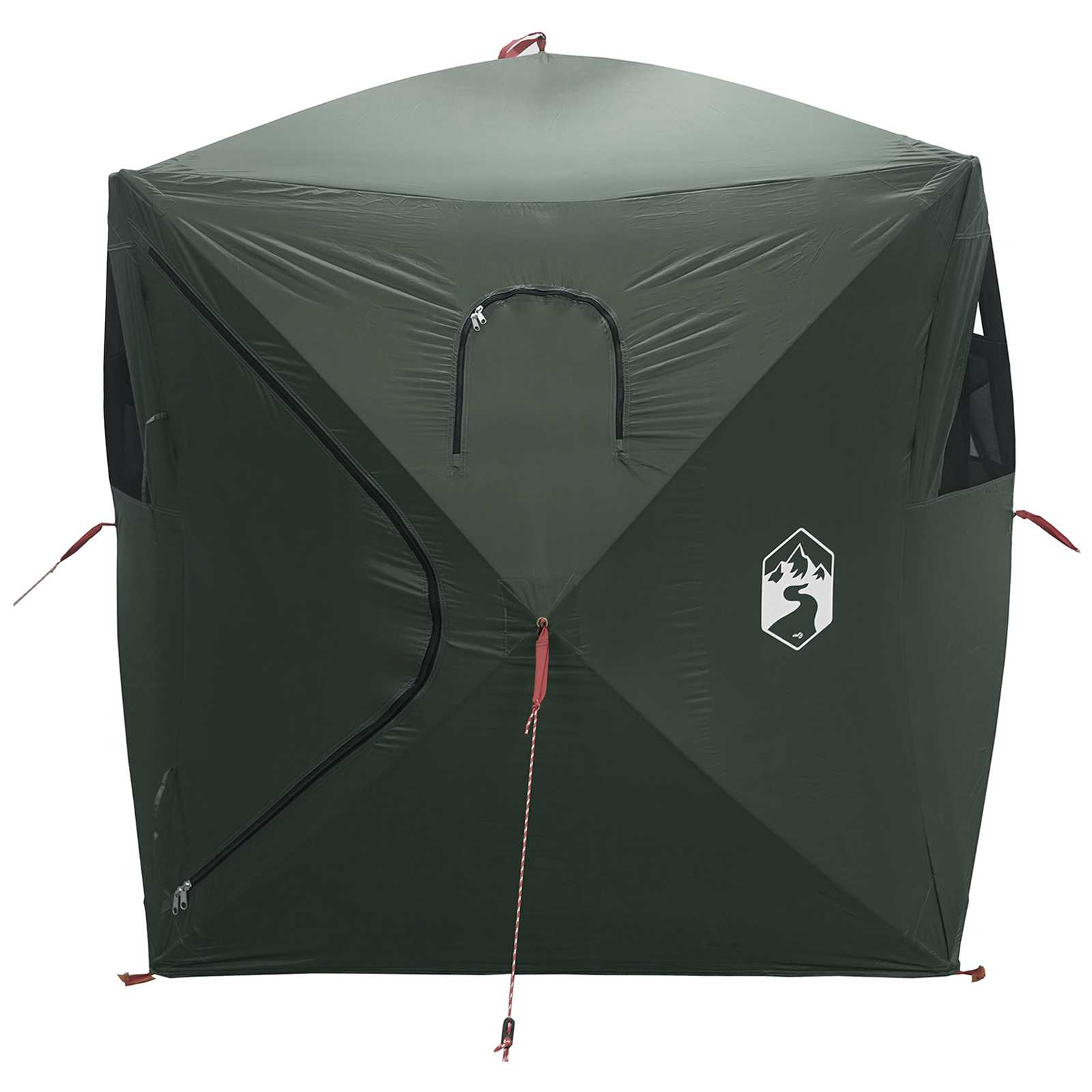 vidaXL Jacht Tent Legergroen 143 x 143 x 165 cm Polyester en staal