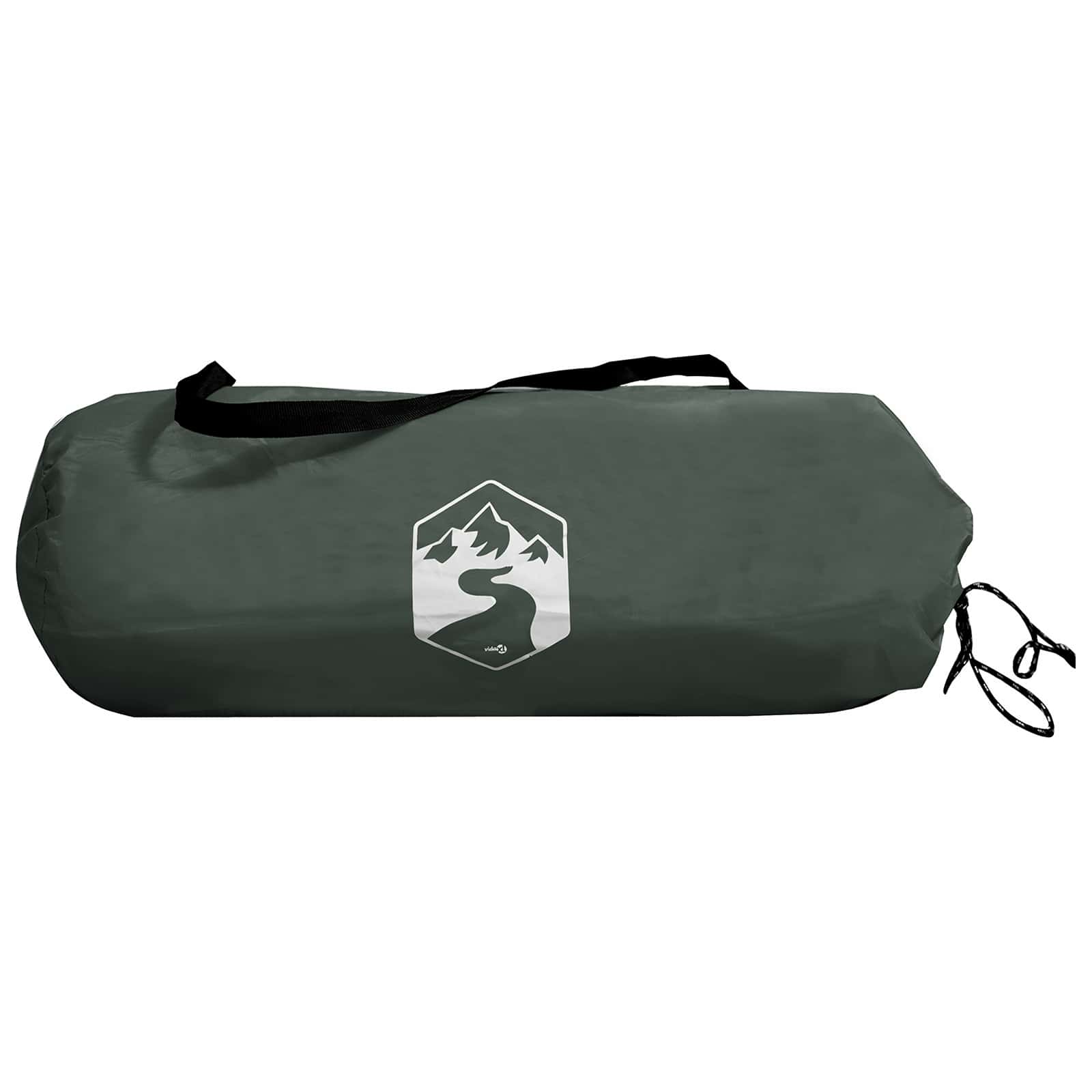 vidaXL Jacht Tent Legergroen 143 x 143 x 165 cm Polyester en staal