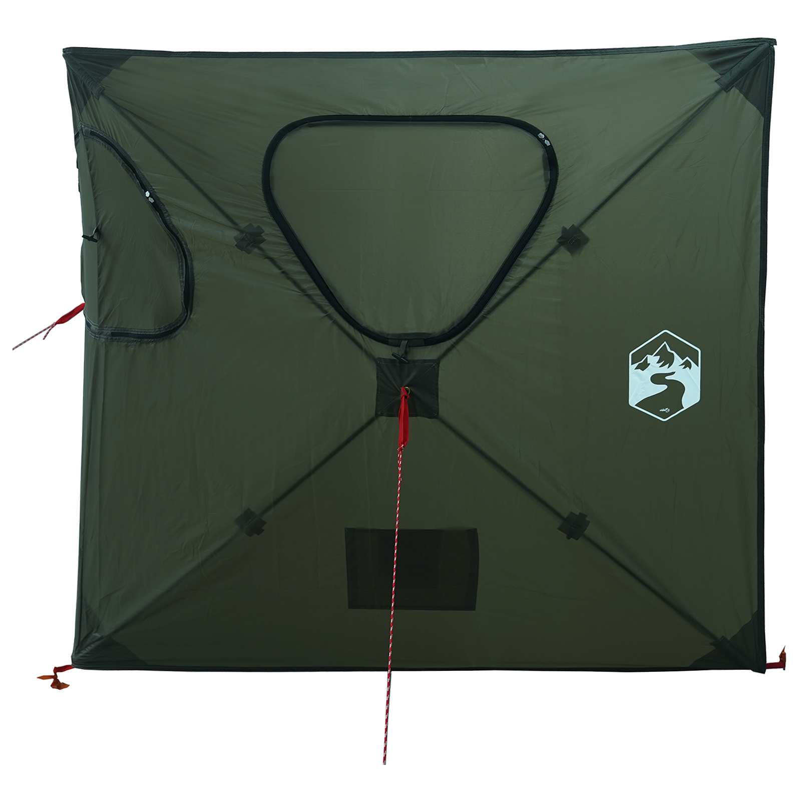 vidaXL Jacht Tent Legergroen 145 x 145 x 150 cm Polyester en staal