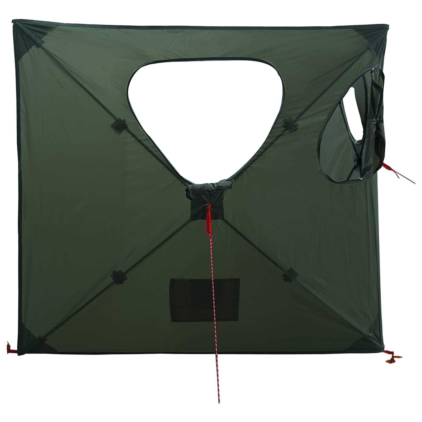 vidaXL Jacht Tent Legergroen 145 x 145 x 150 cm Polyester en staal