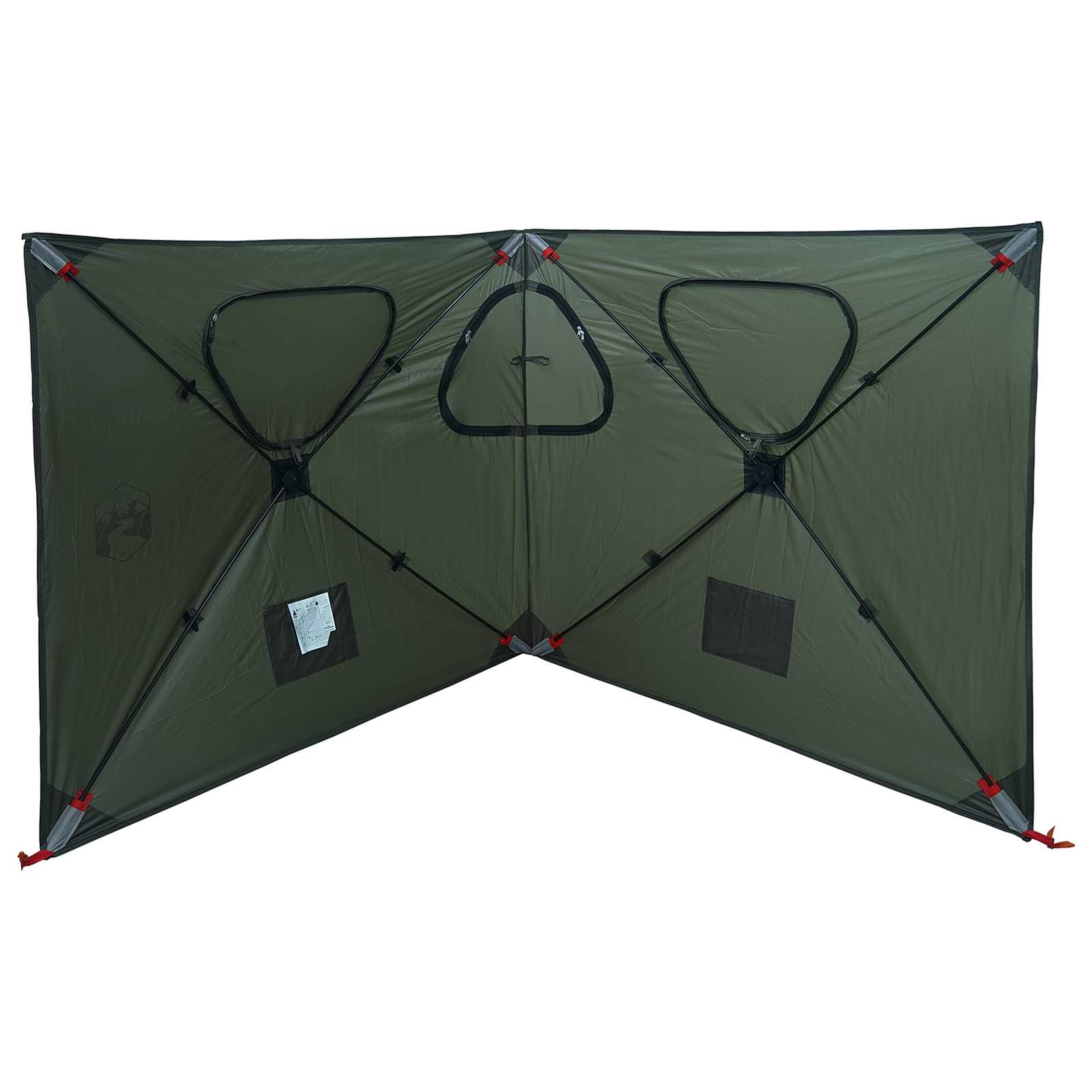vidaXL Jacht Tent Legergroen 145 x 145 x 150 cm Polyester en staal