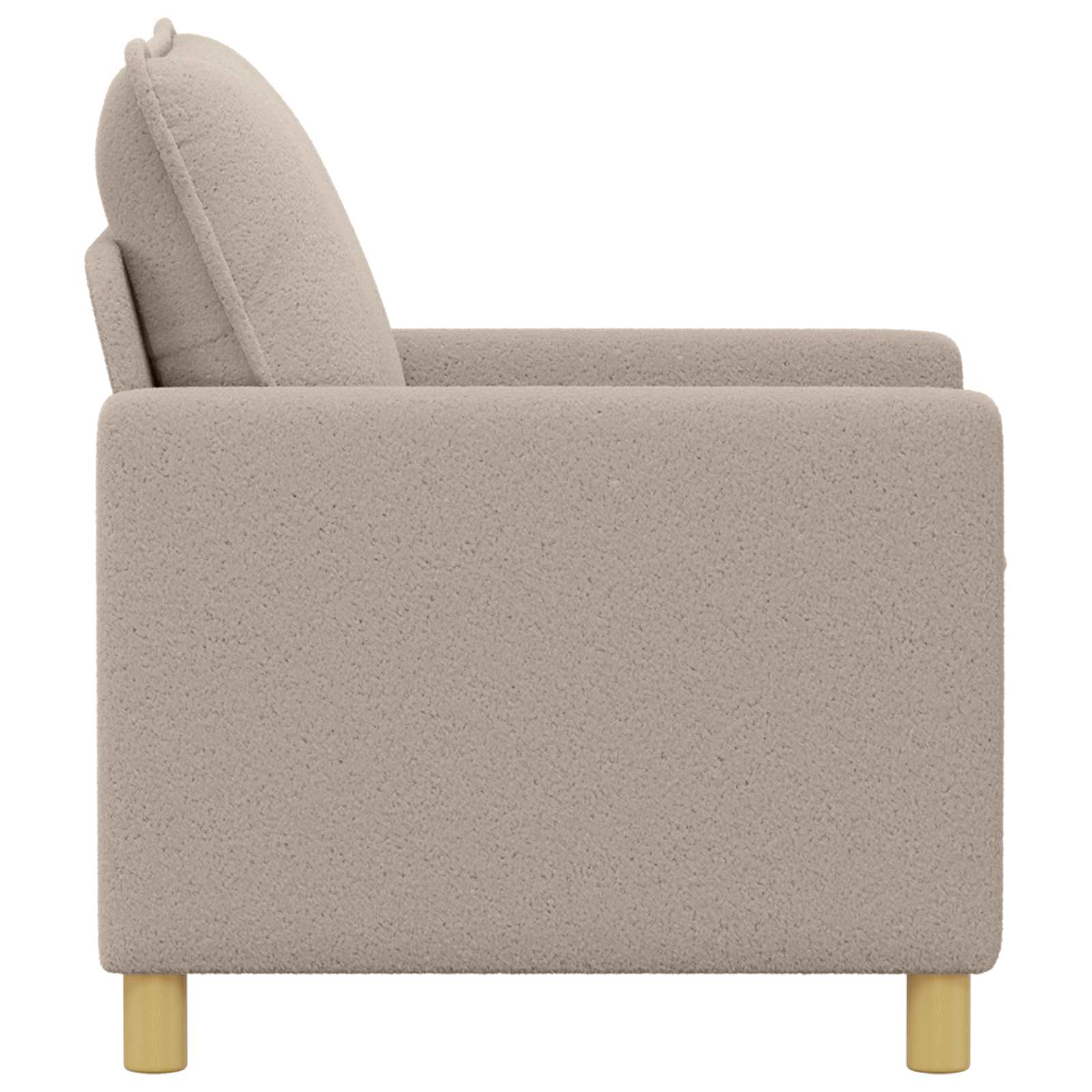vidaXL Bank Lichtgrijs 76 x 81 x 87,5 cm Stof