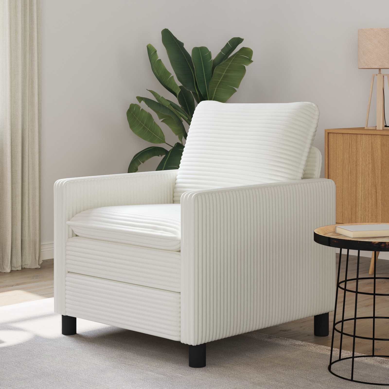 vidaXL Bank Lichtgrijs 76 x 81 x 87,5 cm Polyester