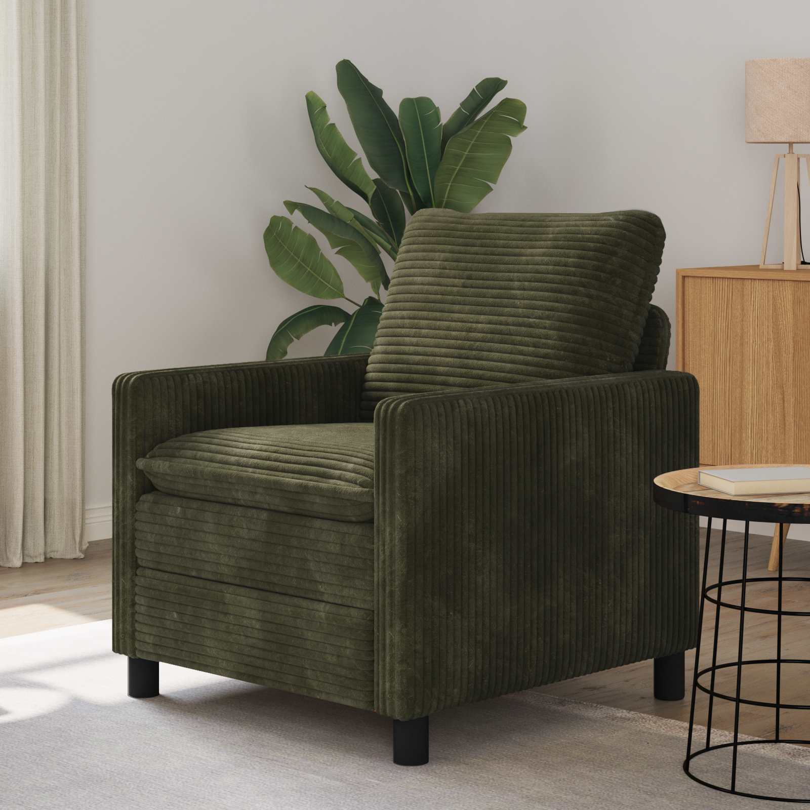 vidaXL Bank Lichtgrijs 76 x 81 x 87,5 cm Polyester