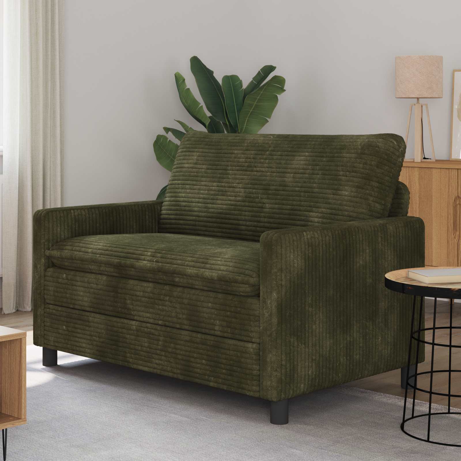 vidaXL Bank Lichtgrijs 76 x 81 x 87,5 cm Polyester