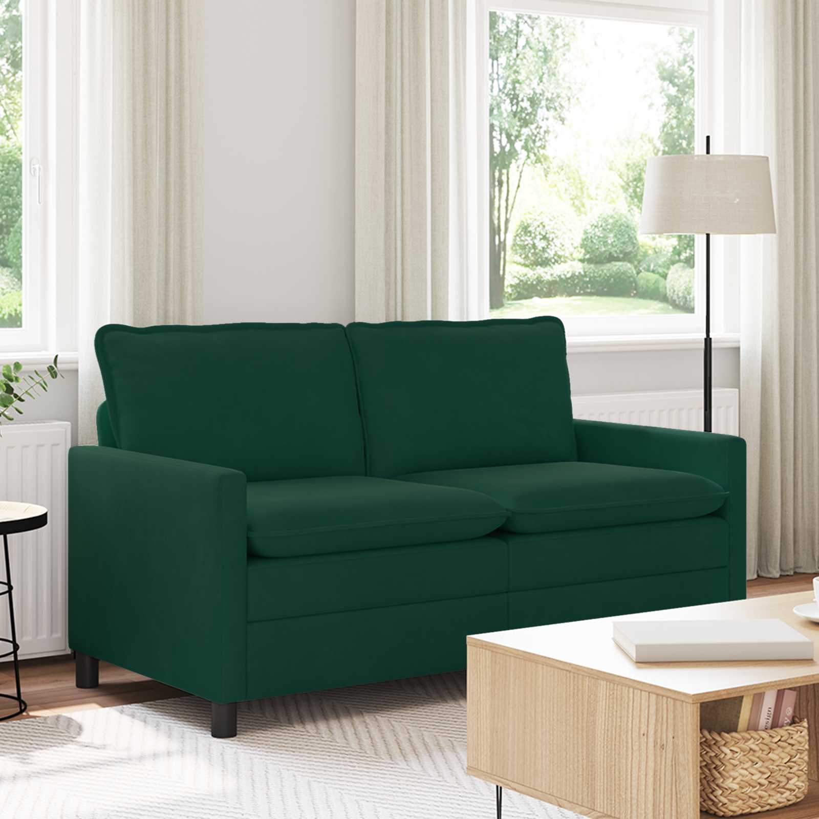 vidaXL Bank Lichtgrijs 76 x 81 x 87,5 cm Fluweel