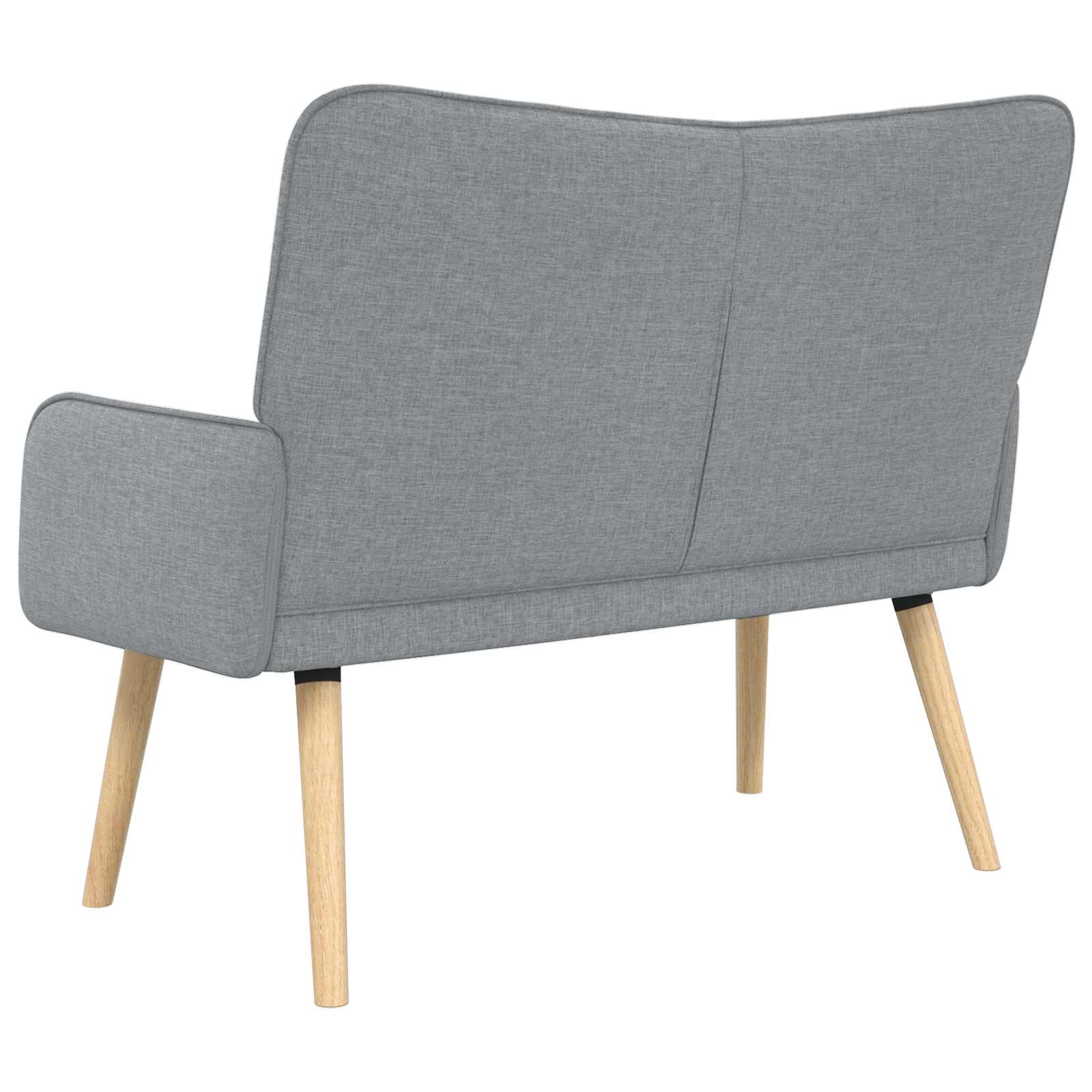 vidaXL Twee Persoons Sofa Lichtgrijs 115 x 61 x 87 cm Stof