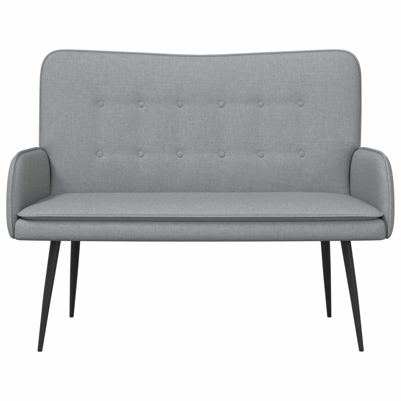 vidaXL 2-Zits Sofa Lichtgrijs 115 x 61 x 87 cm Stof