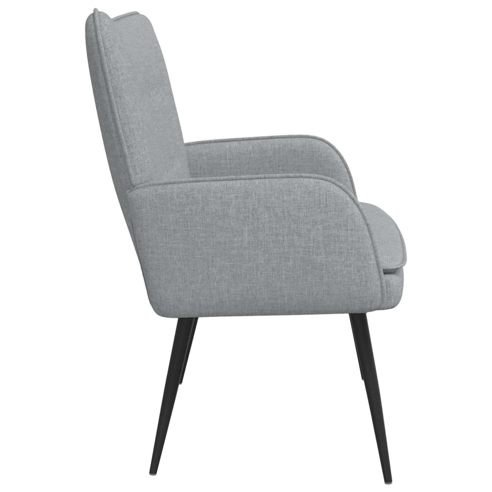 vidaXL 2-Zits Sofa Lichtgrijs 115 x 61 x 87 cm Stof