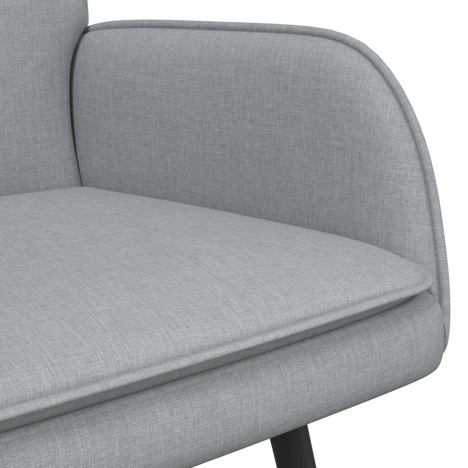 vidaXL 2-Zits Sofa Lichtgrijs 115 x 61 x 87 cm Stof