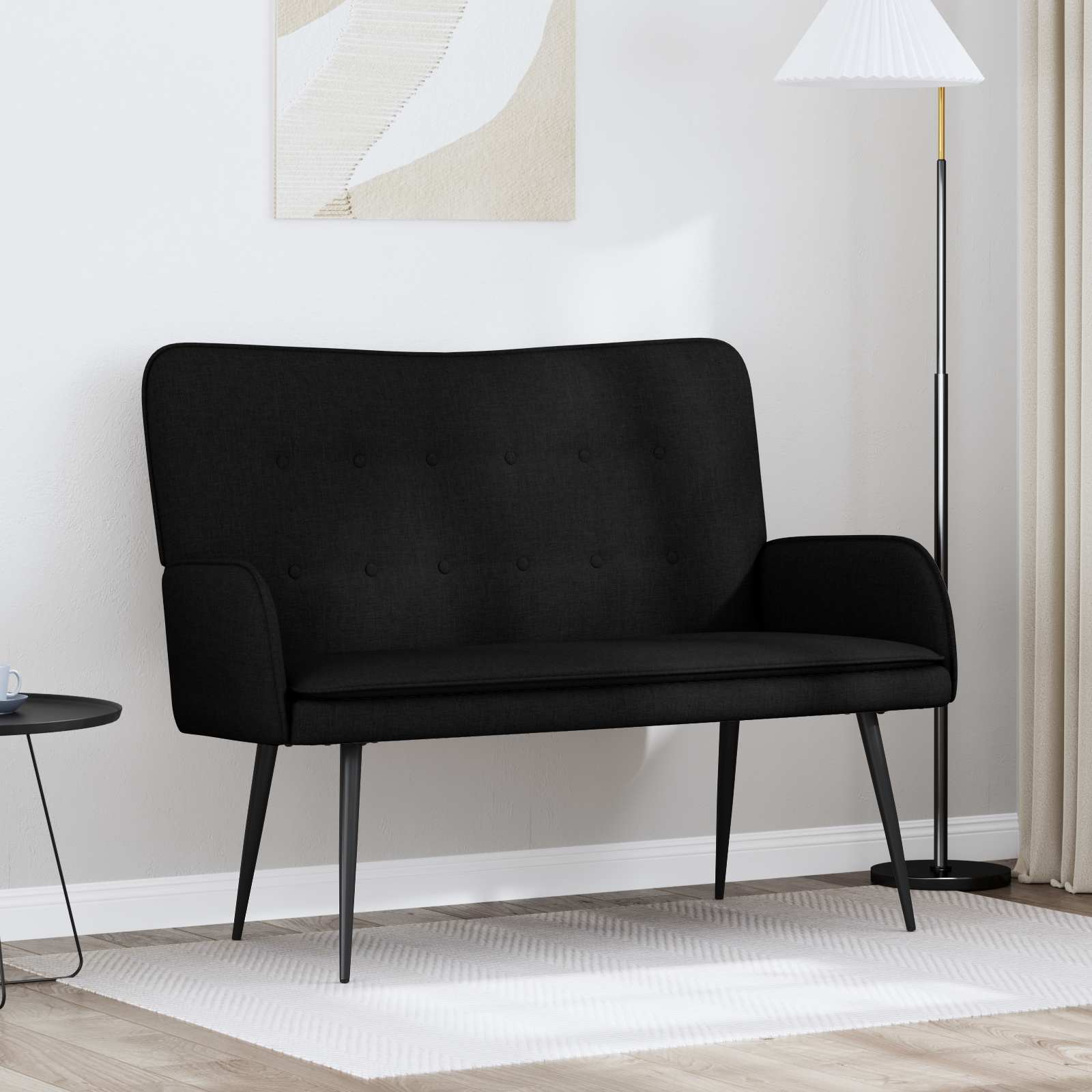 vidaXL 2-Zits Sofa Lichtgrijs 115 x 61 x 87 cm Stof