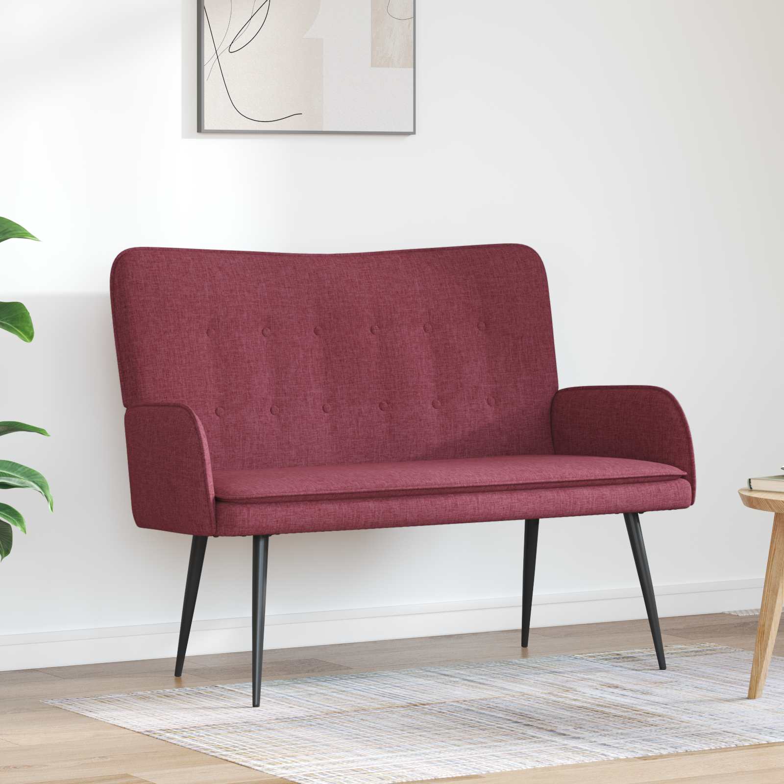 vidaXL 2-Zits Sofa Lichtgrijs 115 x 61 x 87 cm Stof