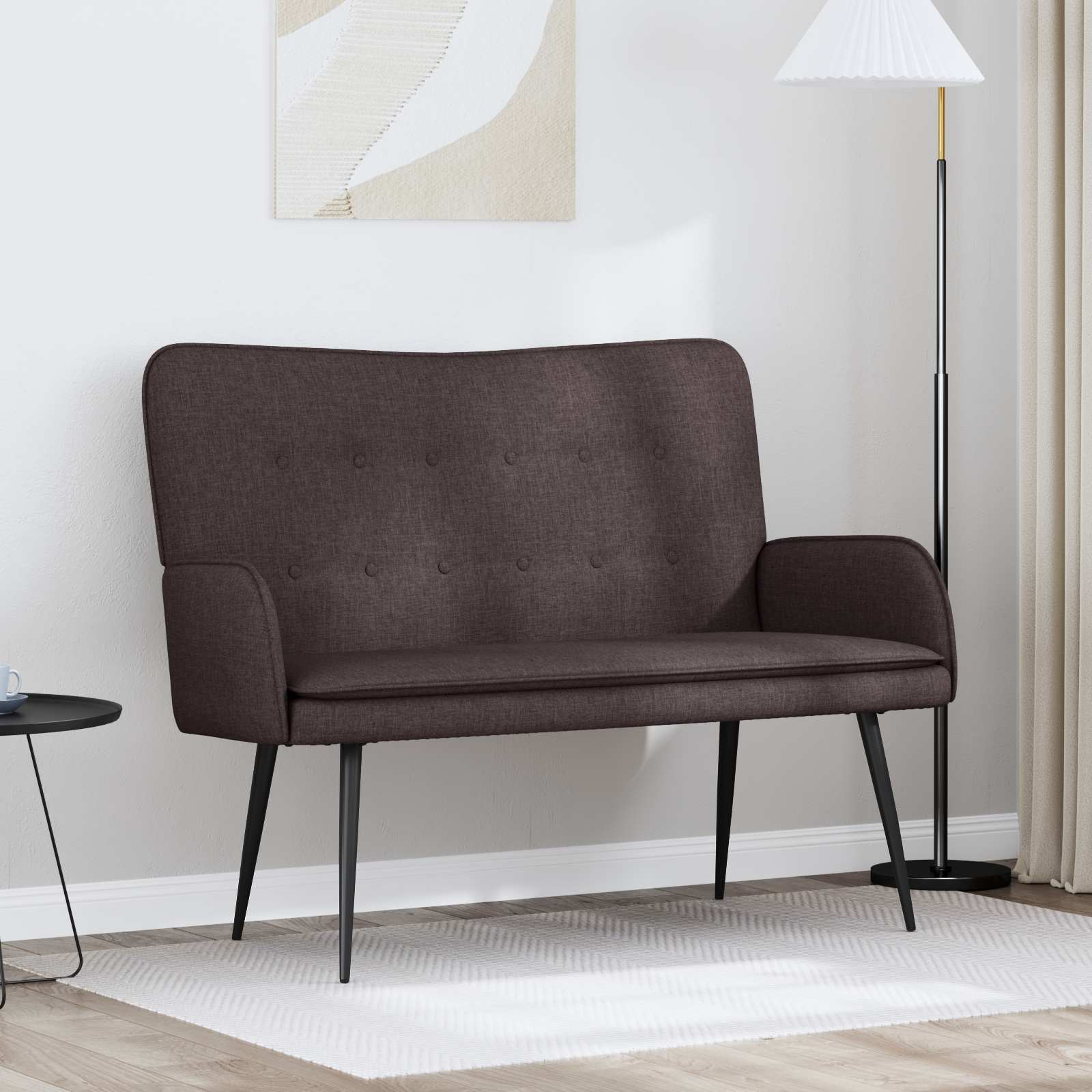 vidaXL 2-Zits Sofa Lichtgrijs 115 x 61 x 87 cm Stof