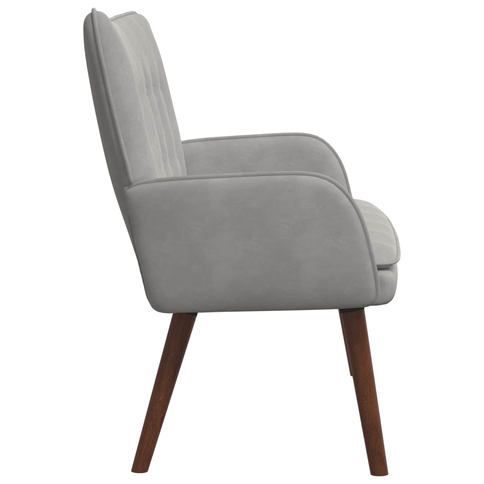vidaXL Twee Persoons Sofa Lichtgrijs 115 x 61 x 87 cm Fluweel