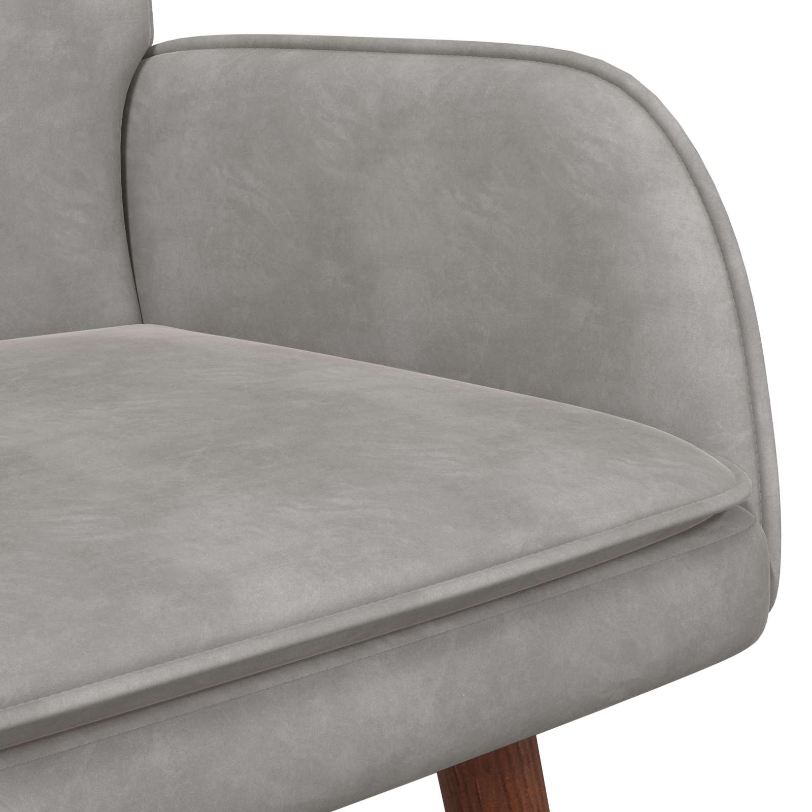 vidaXL Twee Persoons Sofa Lichtgrijs 115 x 61 x 87 cm Fluweel