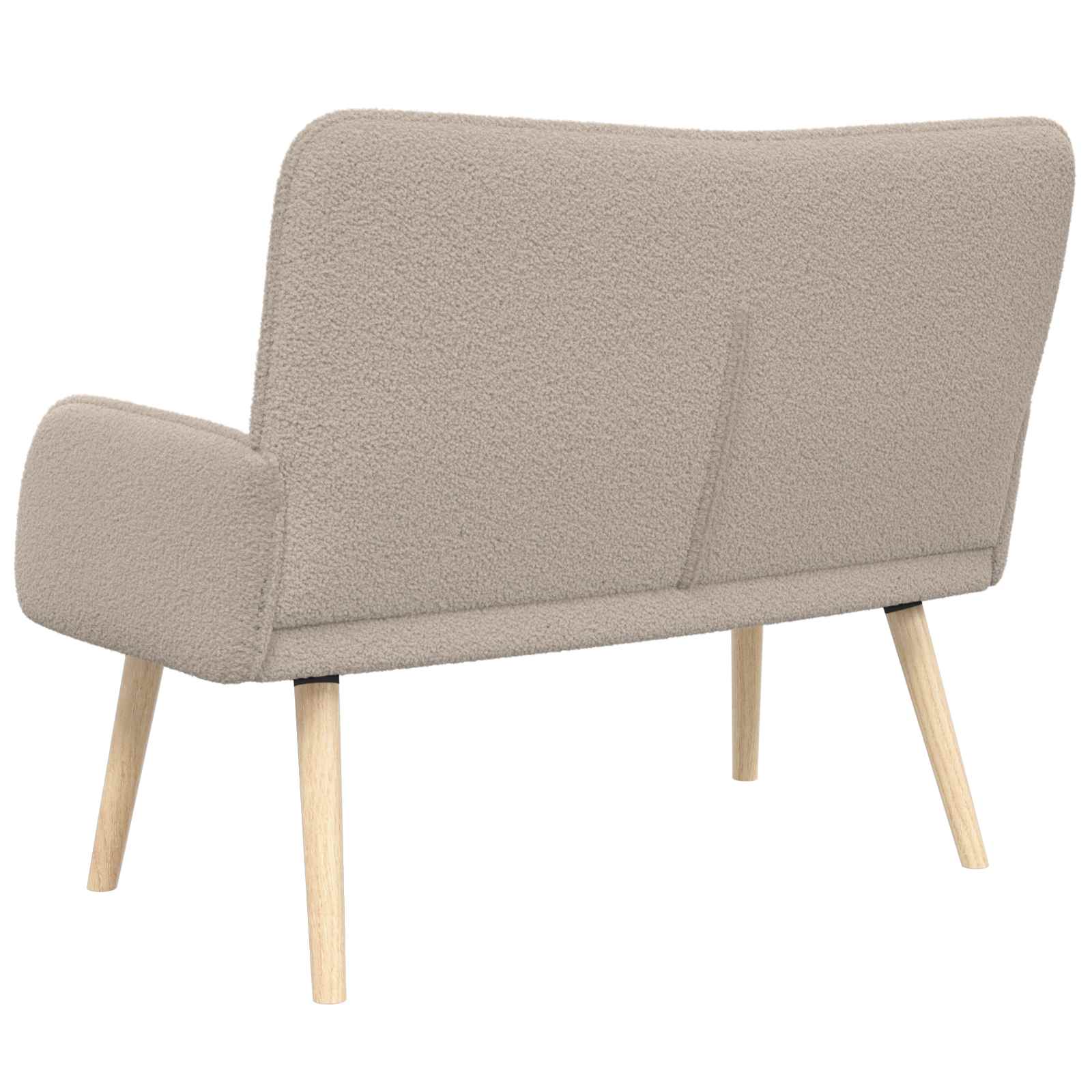vidaXL 2-Zits Sofa Lichtgrijs 115 x 61 x 87 cm Bouclé