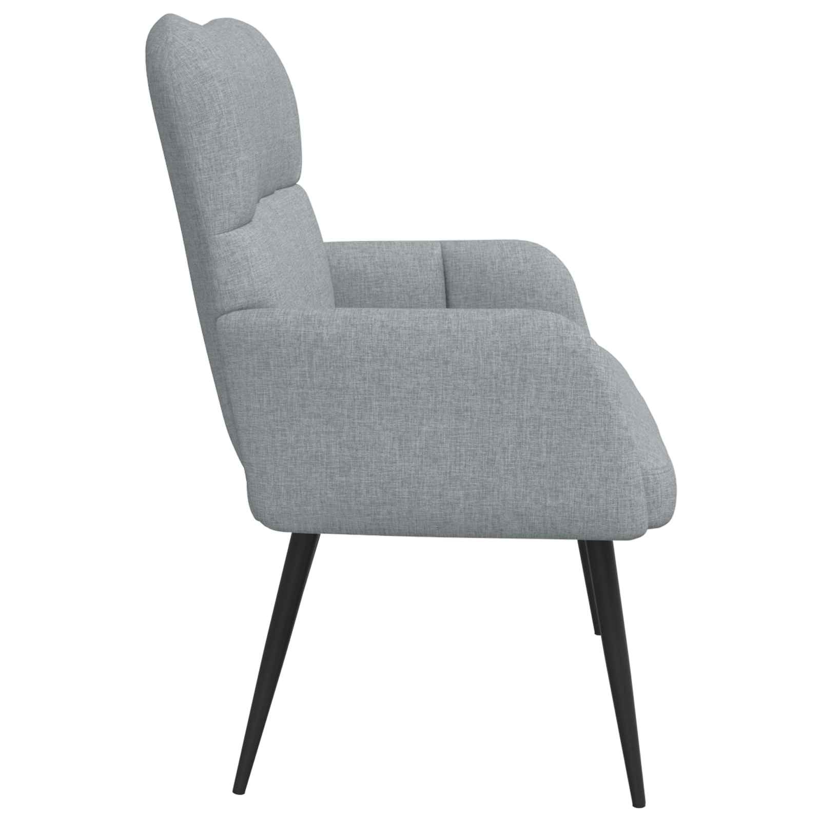 vidaXL Twee Persoons Sofa Lichtgrijs 115 x 61 x 87 cm Stof