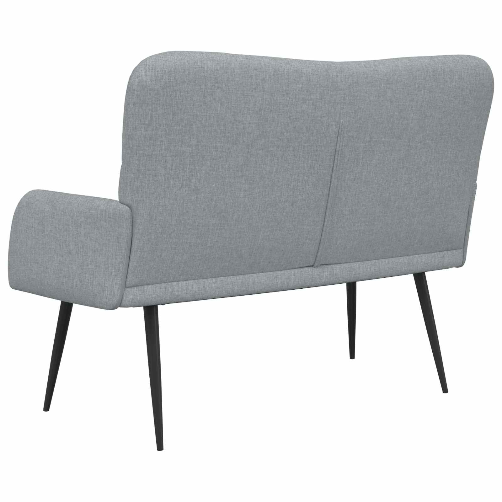 vidaXL Twee Persoons Sofa Lichtgrijs 115 x 61 x 87 cm Stof