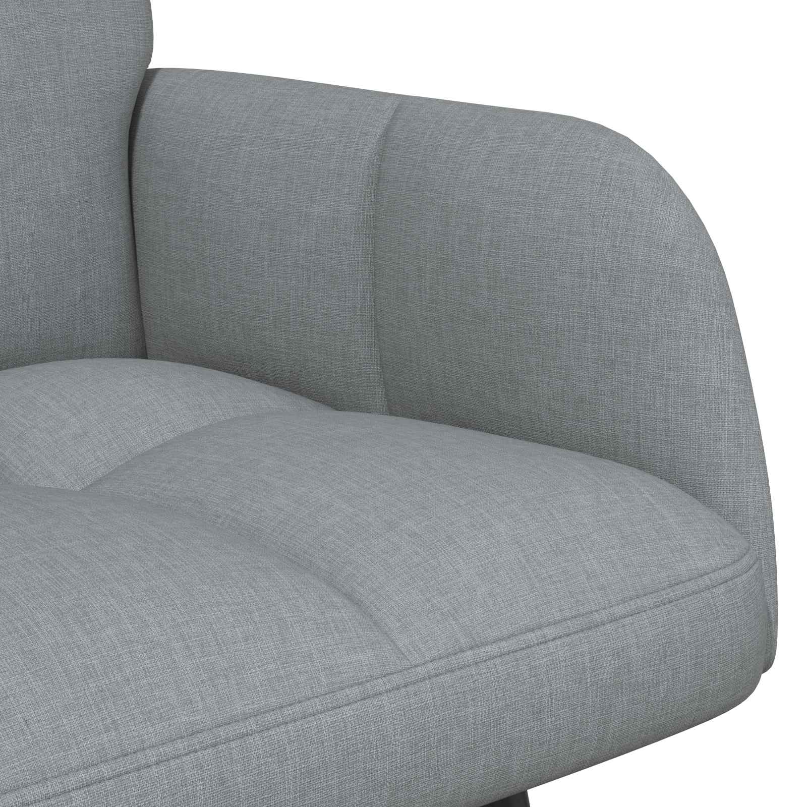 vidaXL Twee Persoons Sofa Lichtgrijs 115 x 61 x 87 cm Stof