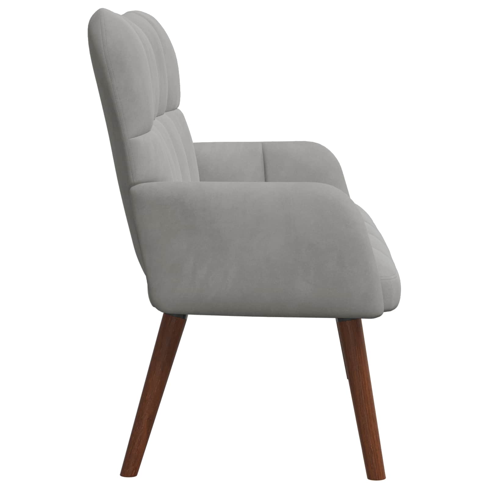 vidaXL Twee Persoons Sofa Lichtgrijs 115 x 61 x 87 cm Fluweel
