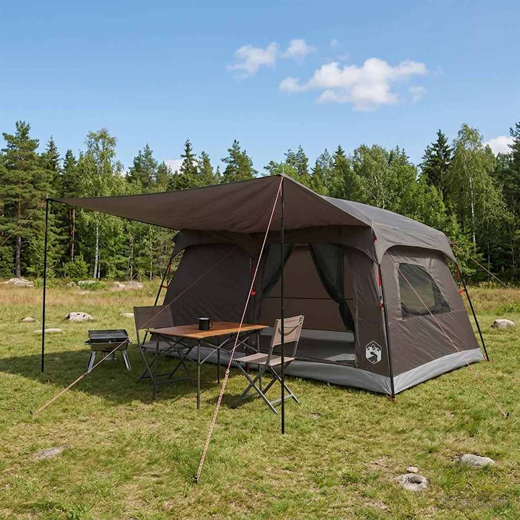 vidaXL Gezinstent met dak Groen 320 x 210 x 180 cm Polyester