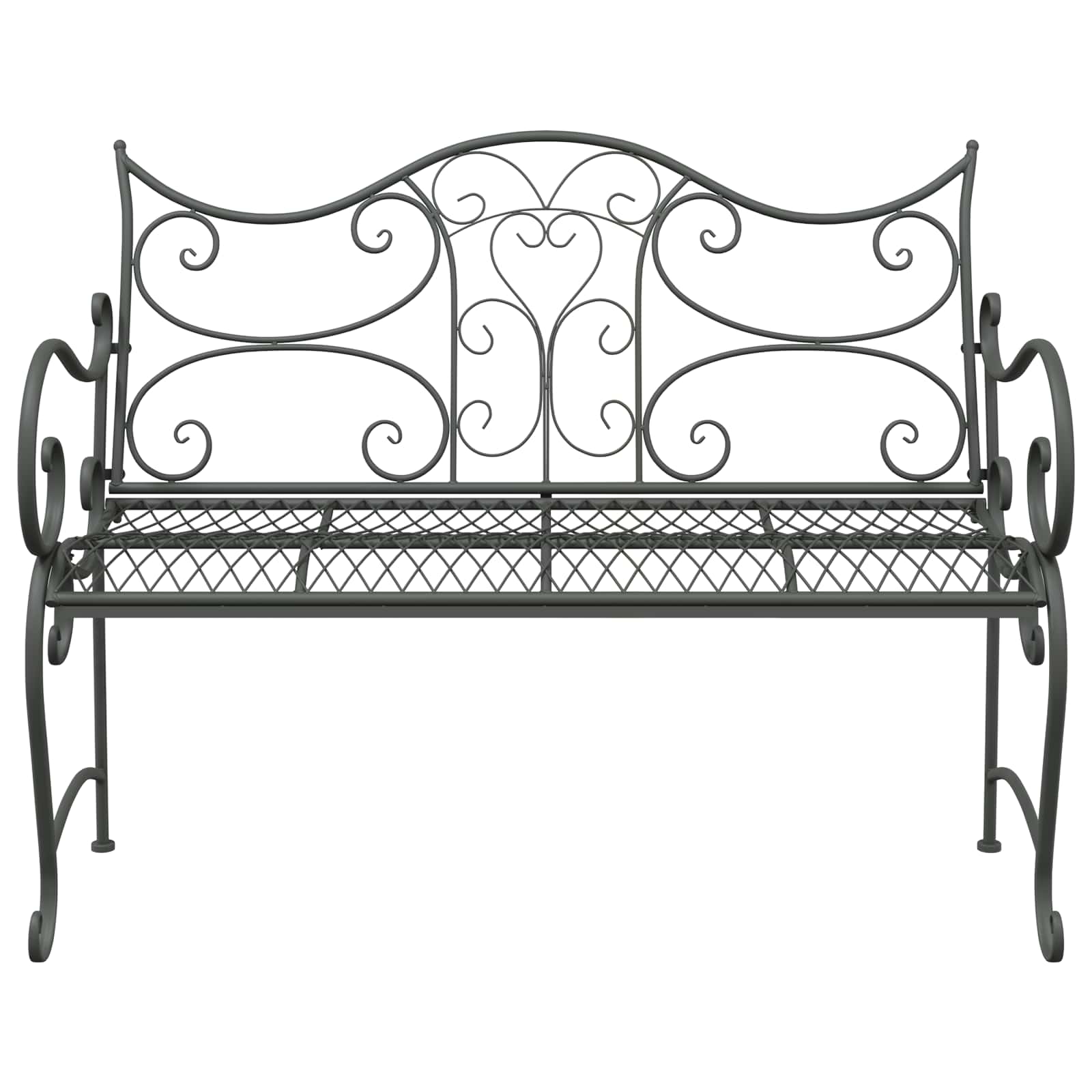 vidaXL Tuinbank 2-Aantal zitplaatsen 114 x 56,5 x 90 cm Staal