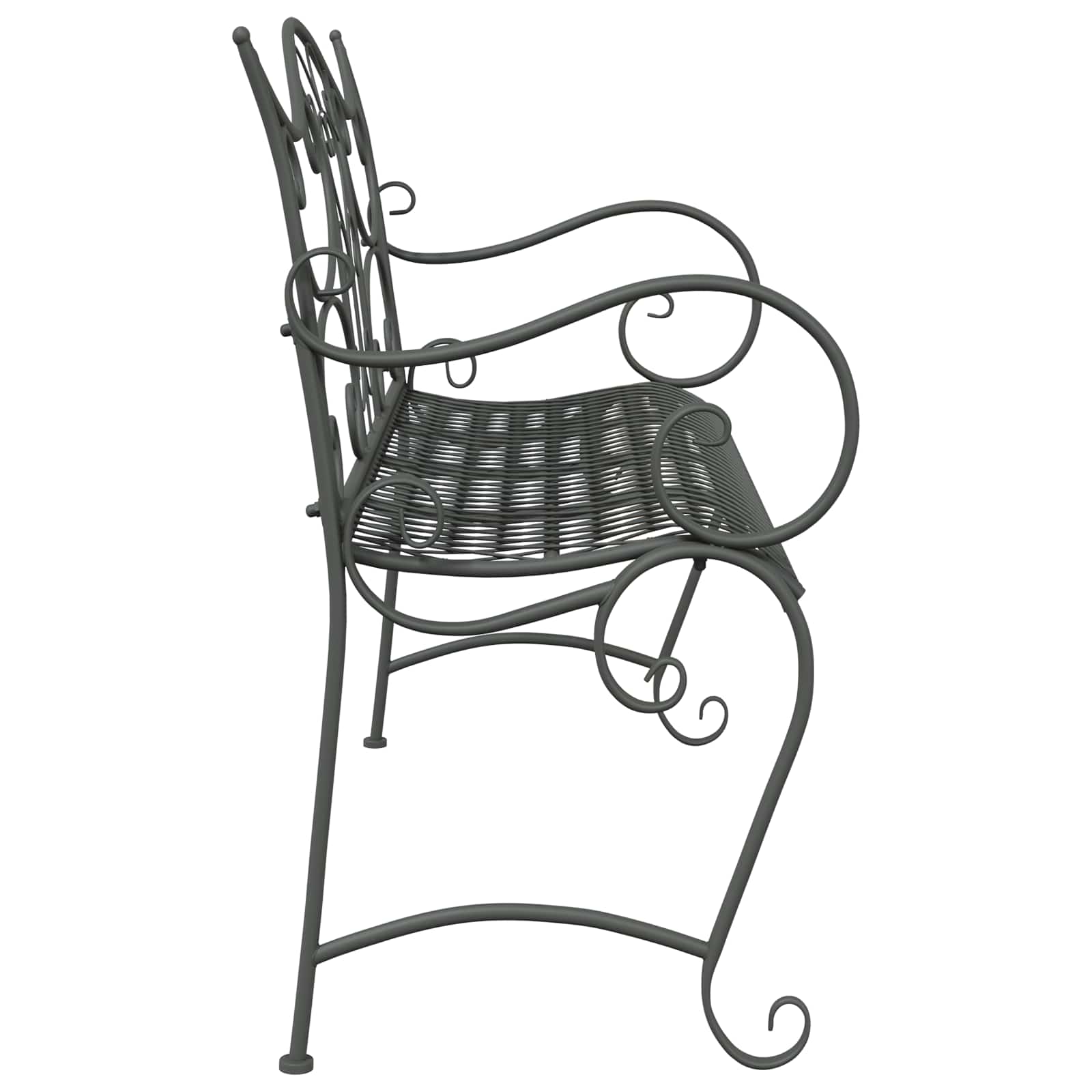 vidaXL Tuinbank 2-Aantal zitplaatsen 114 x 56,5 x 90 cm Staal